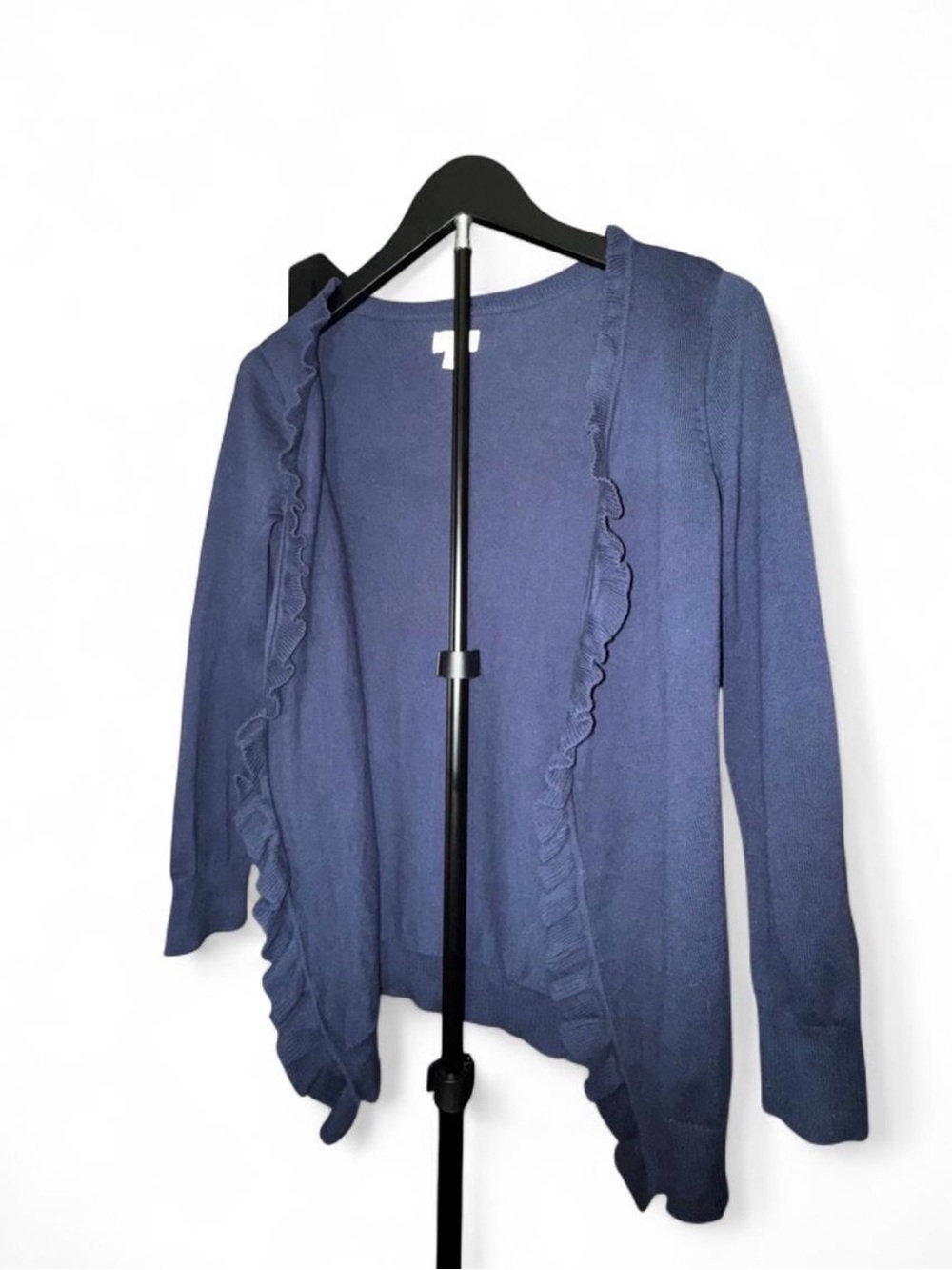 The Children's Place Navy Ruffle-Trim Open-Front Cardigan